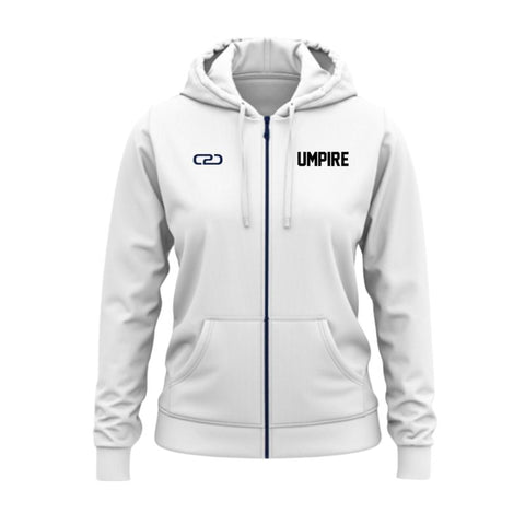 Netball Umpire Zip Kinetic Fleece Hoodie - Front View