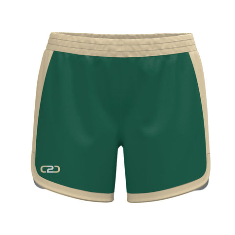 Team Name SlimFit HP Ladies Girls Curve Shorts Pro Design Your Own Custom Green