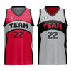 Custom Sonics HP Reversible Basketball Singlet Front View