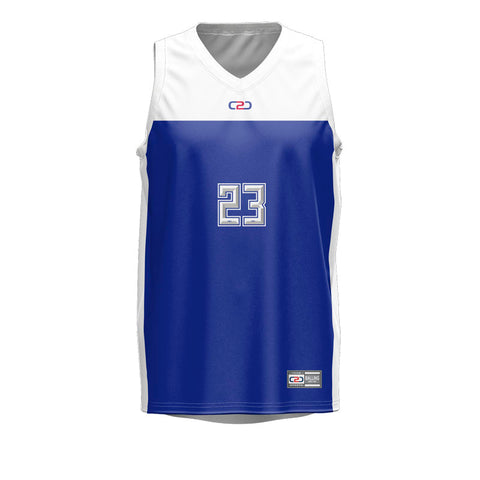Dream Basketball Singlet Royal/White