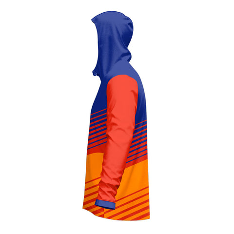 Custom Shift Tech Zip Hoodie Side View