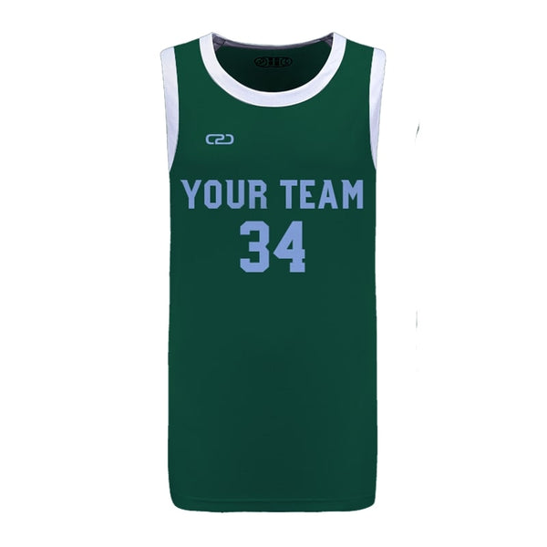 Custom BUCKS Icon HP Split Basketball Singlet Front View