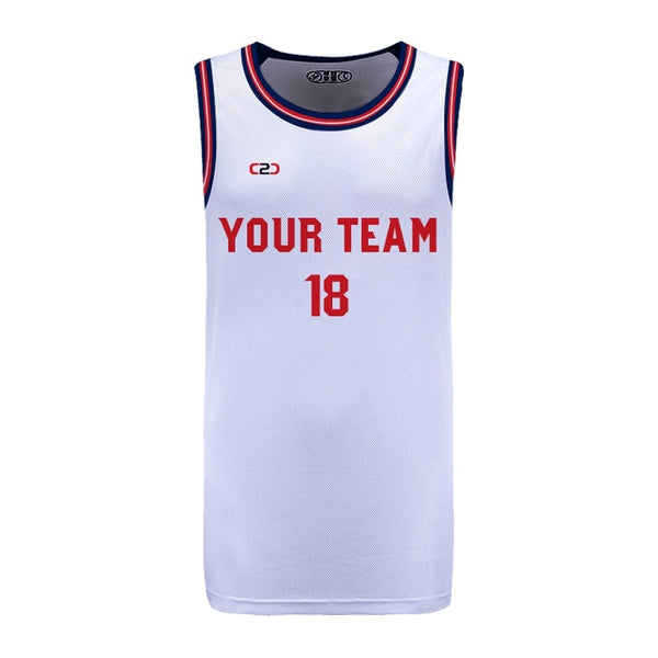 Custom CLIPPERS ALT HP Split Basketball Singlet Front View