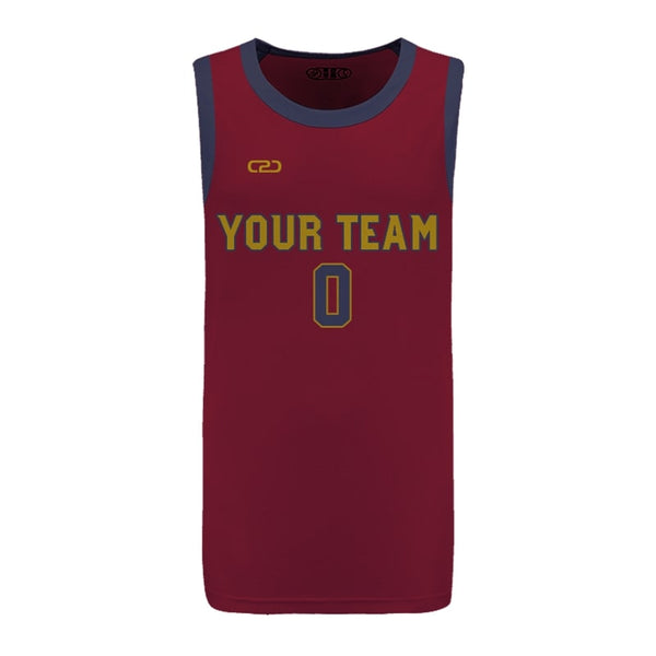 Custom CAVS Icon HP Split Basketball Singlet Front View